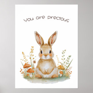 Du bist Kostbar - Waldkaninchen Poster