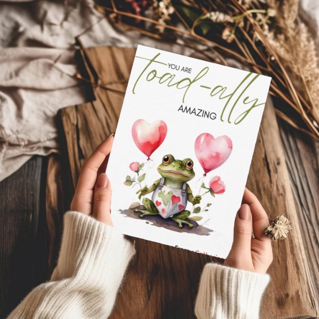 Du bist Krötenstark | Lustiger Valentinstag Feiertagskarte (Von Creator hochgeladen)