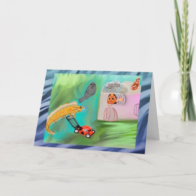 Du bist lauter als ein Leaf-Gebläse Karte (Vorderseite)