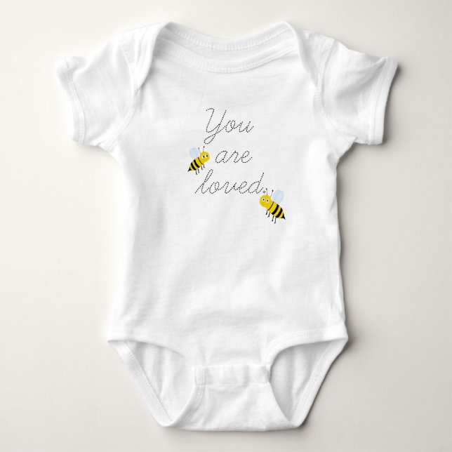 Du bist Liebesbienen Baby Strampler (Vorderseite)