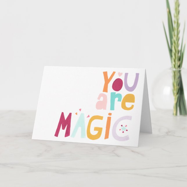 Du bist Magie Karte (Vorderseite)