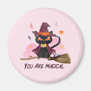 Du bist magische Hexenkatze Magnet