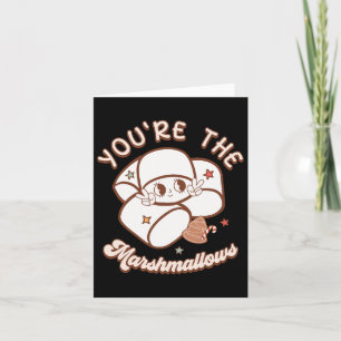 Du bist Marshmallow zu meinem heißen Kakaoweihnach Karte