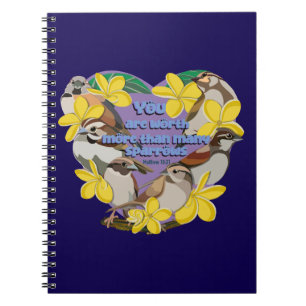 Du bist mehr wert als viele Spatzen Notizblock