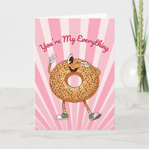 Du bist mein Alles Bagel Valentinstag Karte