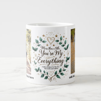 Du bist mein Alles - Jumbo personalisiert Mug Jumbo-Tasse