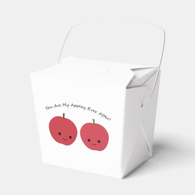 Du bist mein Appley immer nach Äpfeln Geschenkschachtel (Vorderseite)