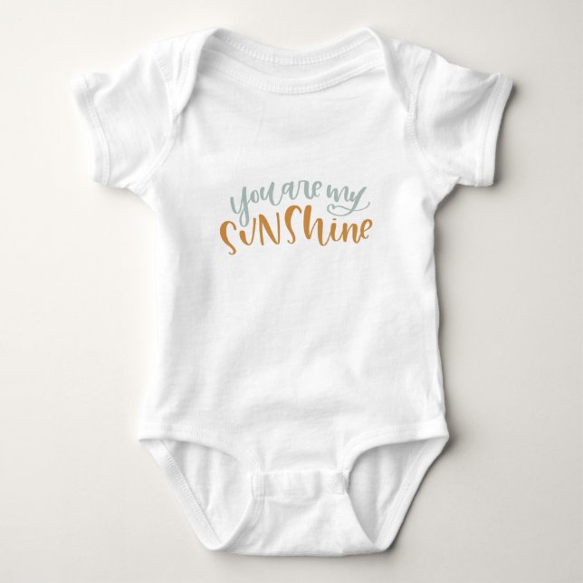 Du bist mein Baby Outfit Baby Strampler (Vorderseite)