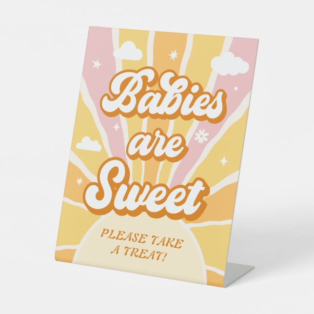 Du bist mein Baby-Sonnenschein-Duschvorteil Sockelschild (Vorderseite)