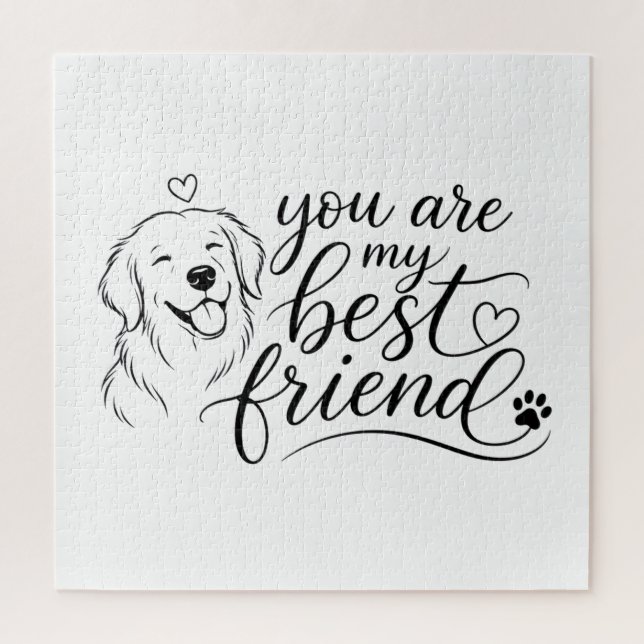 Du bist mein bester Freund Hunde-Design (Vertikal)