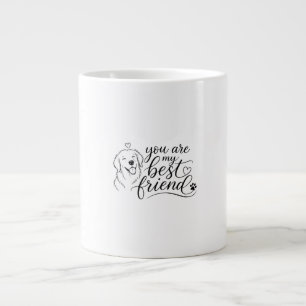 Du bist mein bester Freund Hunde-Design Jumbo-Tasse