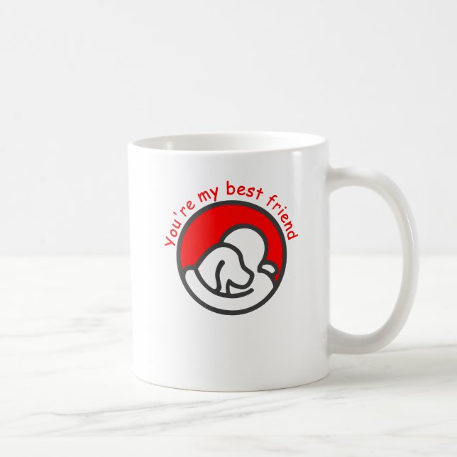 Du bist mein bester Freund Kaffeetasse (Rechts)