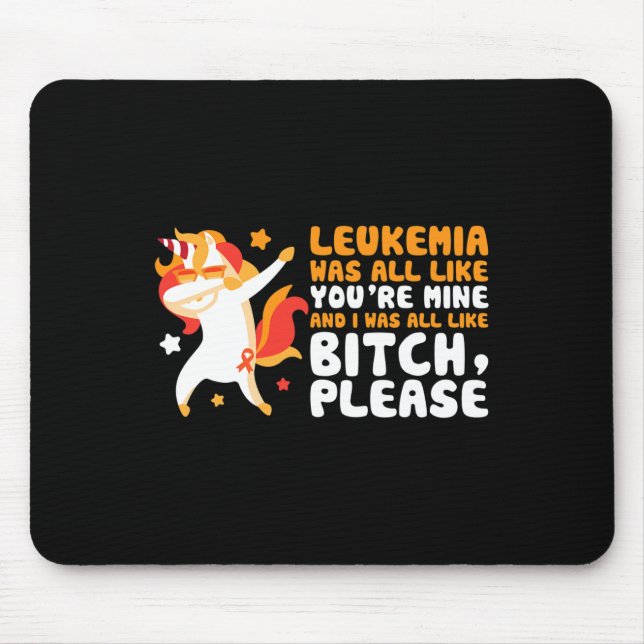 Du bist mein Bitte Einhorn Leukämie Aufklärungsges Mousepad (Vorne)