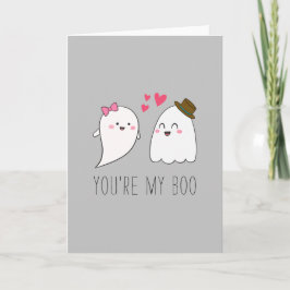Du bist mein Boo Halloween Kawaii Ghost Niedlich G Karte