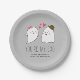 Du bist mein Boo Halloween Kawaii Ghost Niedlich G Pappteller