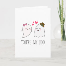 Du bist mein Boo Halloween Kawaii Ghost Niedlich Karte