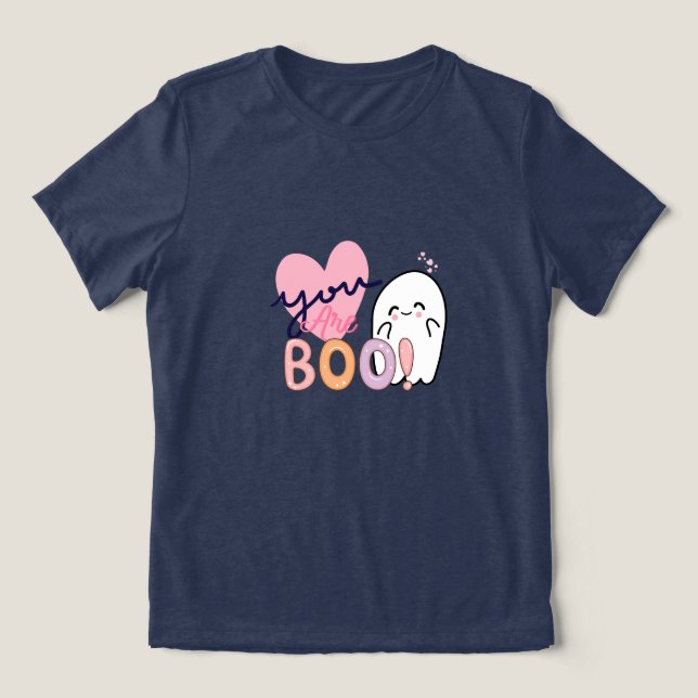 Du bist mein Boo - Niedlicher Geist Halloween-T -  Tri-Blend Shirt (Design Vorderseite)