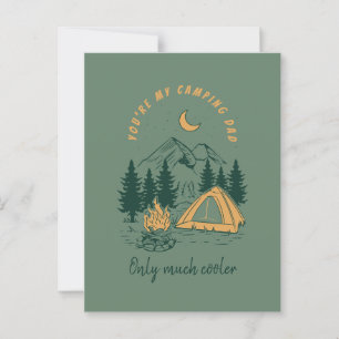 Du bist mein Camping Vater Funny Vatertag Postkarte