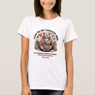 Du bist mein Forever Hug Bärchen Paar T-Shirt Vale