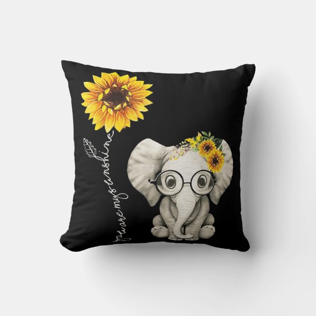 Du bist mein Geschenk für die Sonnenblume Hippie-S Kissen (Vorderseite)