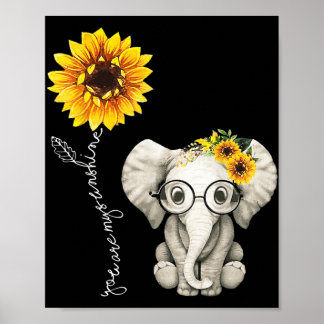 Du bist mein Geschenk für die Sonnenblume Hippie-S Poster