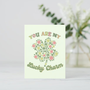Du bist mein glücklicher Charm Postkarte