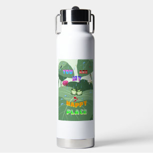 Du bist mein glücklicher Ort Trinkflasche