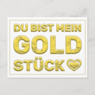Du bist mein Goldstück! Postkarte