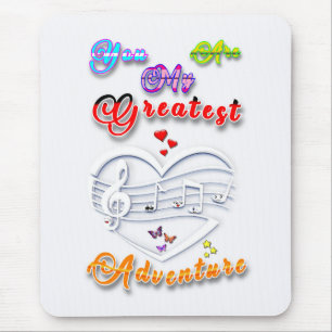 Du bist mein größtes Abenteuer Mousepad