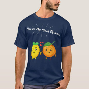 Du bist mein Hauptqueeze Orange Lemon für Vegetari T-Shirt