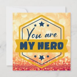 Du bist mein Held Feiertagskarte