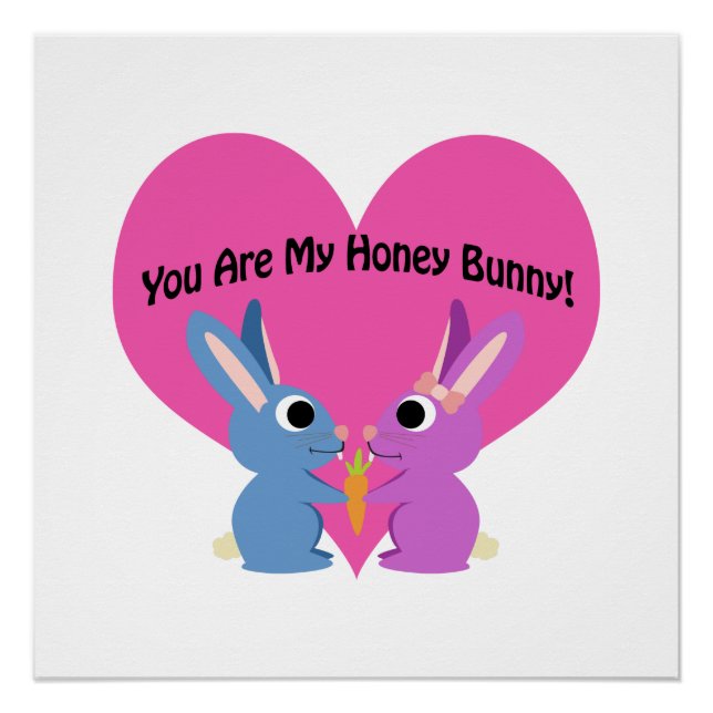 Du bist mein Honey Bunny! Poster (Vorderseite)