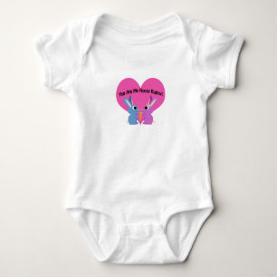 Du bist mein Honig Bunny Baby Bodysuit Baby Strampler