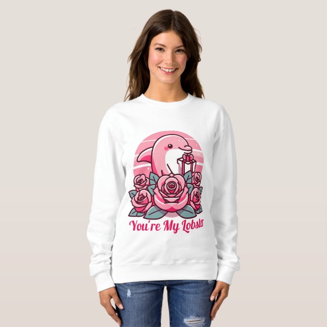 Du bist mein Hummer - Valentine Sweatshirt (Vorne ganz)