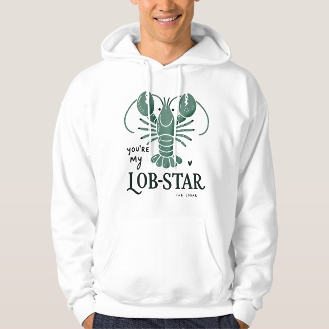 Du bist mein Hummerpaar Hoodie (Vorderseite)