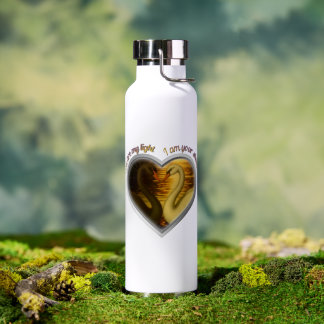 Du bist mein Licht, ich bin dein Schatten Schwanen Trinkflasche