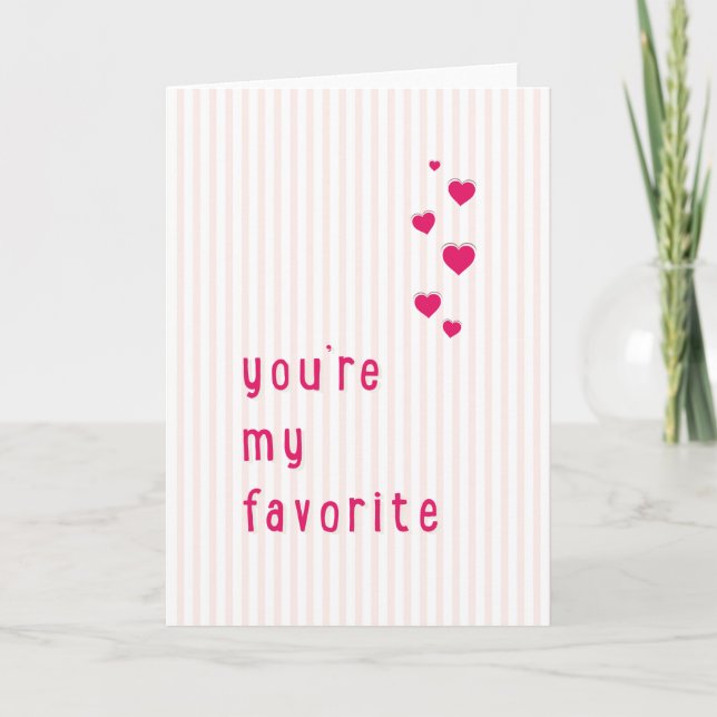Du bist mein Lieblings-Valentinstag Feiertagskarte (Vorderseite)