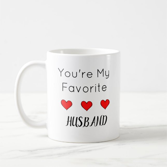Du bist mein Lieblingsband, ein tolles Zitat Kaffeetasse (Links)