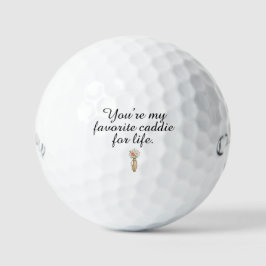 'Du bist mein Lieblingscaddie fürs Leben' Jubiläum Golfball