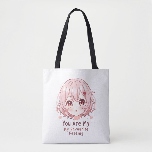 Du bist mein Lieblingsgefühl Tasche (Vorderseite)
