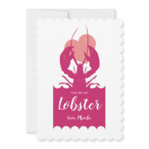 Du bist mein Lobster Valentinrosa