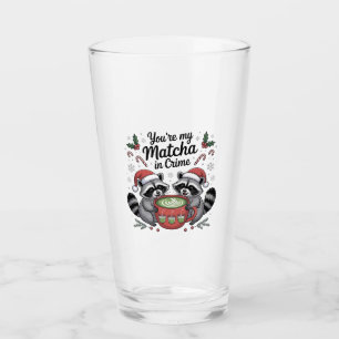 Du bist mein Matcha-Komplize Waschbären-Liebhaber Glas