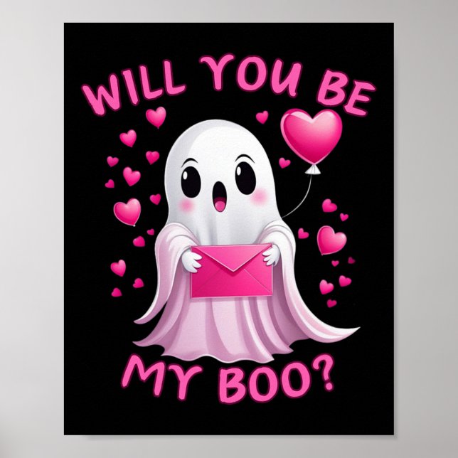 Du bist mein Niedlicher Geist Halloween Spooky-Jah Poster (Vorne)