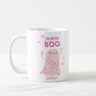 Du bist mein Niedliches Pink Ghost Halloween Kaffeetasse
