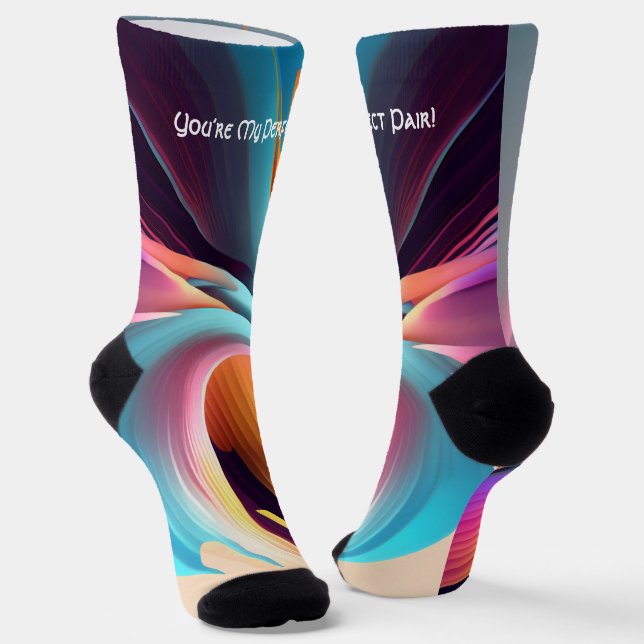 Du bist mein perfektes Paar - Socken (Gewinkelt)