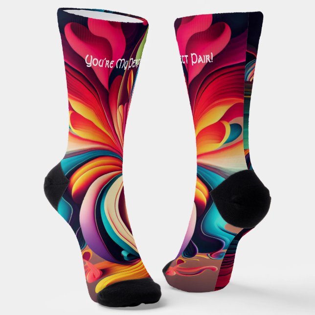 Du bist mein perfektes Paar - Socken (Gewinkelt)