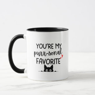 'Du bist mein persönlicher Favorit' Katzenliebhabe Tasse