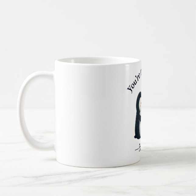Du bist mein Pinguin für ein lebenslanges Paar Kaffeetasse (Links)