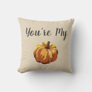 Du bist mein Pumpkin Autumn Farmhouse Throw Kissen