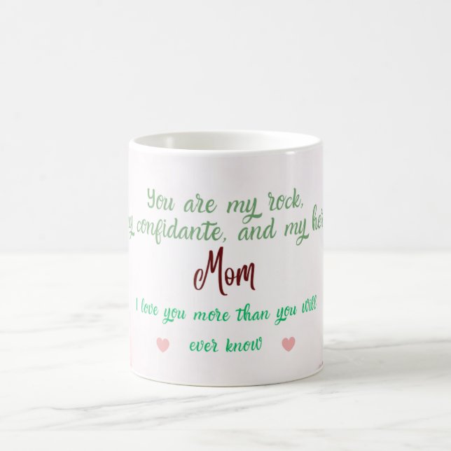 Du bist mein Rock, mein Vertrauter und mein Held Kaffeetasse (Mittel)